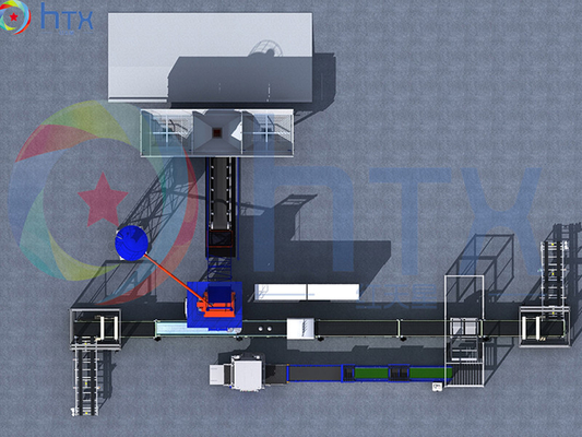 Prefabriceer 3D Muurcomité het Vernisje Concrete Gietende Machine van de Productielijn Kunstmatige Steen