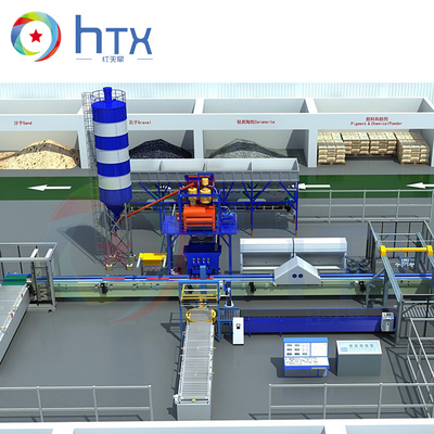 De Steen die van de wegrand Machine tot Capaciteit 1000-1200m2 maken Aangepaste Gewichts natte gegoten machines