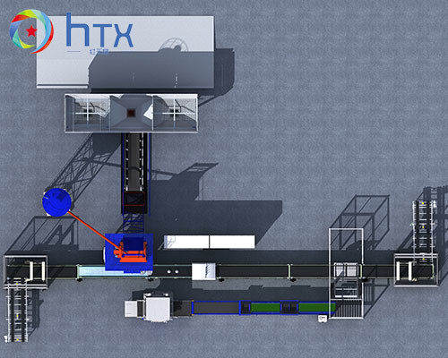 Productielijn voor betonsysteem met automatische werking