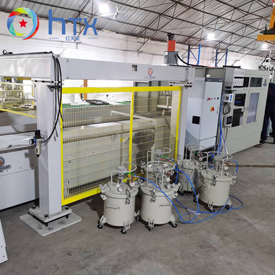 Automatisch PLC-besturingssysteem Vernissteen Productielijn Betonhoudende blokvulmachine