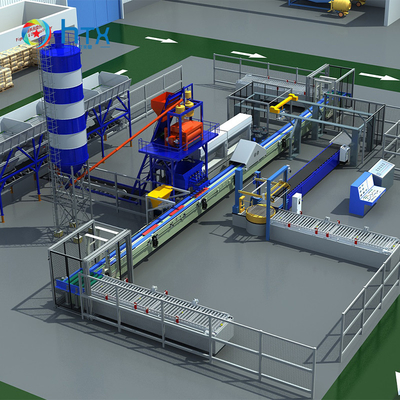 Productielijn voor gietmachines voor nat gieten