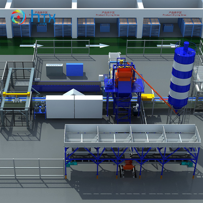 Machines voor het vervaardigen van betonnen hekpanelen