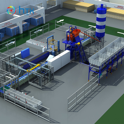 Nieuw ontwerp Precast Artificial Stone Automatic Casting Wet Doser Line