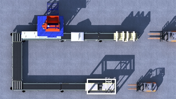 De automatische Concrete het Doseren Productielijn van de Machine12.7kw Kunstmatige Steen
