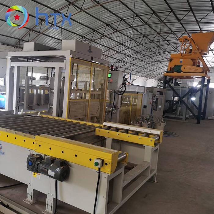 Automatisch PLC-besturingssysteem Vernissteen Productielijn Betonhoudende blokvulmachine